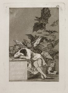 El Sueño De La Razón Produce Monstruos de Francisco Jose de Goya y Lucientes