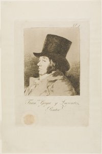 Francisco de Goya y Lucientes, pintor, lámina uno de Los Caprichos de Francisco Jose de Goya y Lucientes