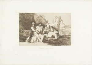 Cúralos bien, y al siguiente, lámina 20 de Los Desastres de la Guerra de Francisco Jose de Goya y Lucientes