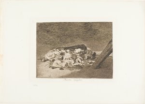Cosecha de los muertos, lámina 63 de Los desastres de la guerra de Francisco Jose de Goya y Lucientes