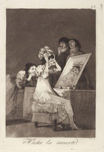 Hasta la muerte, lámina 55 de Los Caprichos de Francisco Jose de Goya y Lucientes