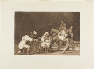 El que no te quiere te difamará en broma, lámina 17 de Los Proverbios de Francisco Jose de Goya y Lucientes