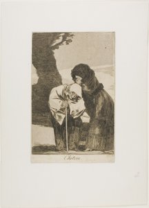 Silencio, lámina 28 de Los Caprichos de Francisco Jose de Goya y Lucientes