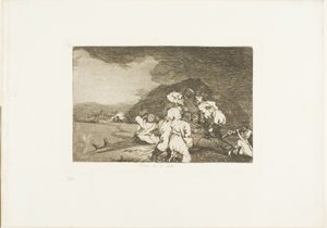 Te lo mereces, lámina seis de Los desastres de la guerra de Francisco Jose de Goya y Lucientes