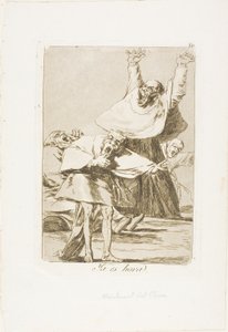 Es hora, lámina 80 de Los Caprichos de Francisco Jose de Goya y Lucientes