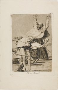 Es hora, lámina 80 de Los Caprichos de Francisco Jose de Goya y Lucientes