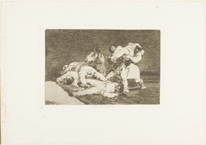 Será lo mismo, lámina 21 de Los Desastres de la Guerra de Francisco Jose de Goya y Lucientes