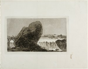 Paisaje con cascada
