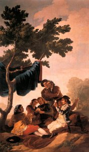""Los jugadores de cartas"" Pintura de Francisco de Goya y Lucientes (1746-1828) para un tapiz realizado en la Real Fábrica de Tapices para el comedor del Palacio de El Pardo en 1778. Museo del Prado. Madrid