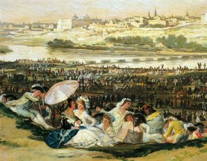 Pradera de San Isidro (detalle) de Francisco Jose de Goya y Lucientes