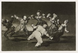 Locura alegre (Disparate alegre), Lámina 12 de "Los Proverbios", c.1819-24 de Francisco de Goya