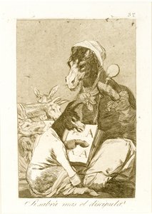 ¿Podría el alumno saber más? De Los Caprichos, publicado por primera vez en 1799 de Francisco de Goya