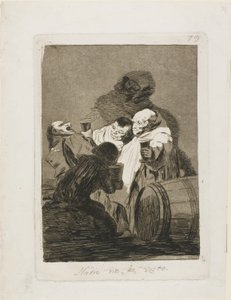 Nadie nos ha visto, lámina 79 de Los Caprichos de Francisco Jose de Goya y Lucientes