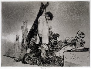 Tampoco en este caso, la placa 36 de "Los desastres de la guerra de Francisco Jose de Goya y Lucientes