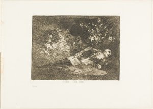 Nada. El evento lo dirá, lámina 69 de Los desastres de la guerra de Francisco Jose de Goya y Lucientes