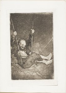 Viejo en un columpio de Francisco Jose de Goya y Lucientes
