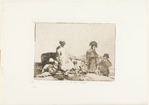 Quizás sean de otra raza, lámina 61 de Los Desastres de la Guerra de Francisco Jose de Goya y Lucientes