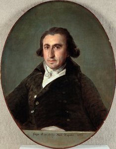 Retrato de Martín Zapater y Claveria (1747-1803) - Pintura de Francisco de Goya (1746-1828), óleo sobre lienzo de Francisco Jose de Goya y Lucientes