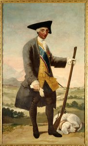Retrato de Carlos III como cazador, hijo de Felipe V