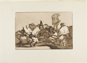 Alégrate, Carnaval, porque mañana serás cenizas, lámina 14 de Los Proverbios de Francisco Jose de Goya y Lucientes