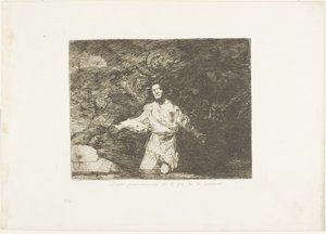 Tristes Presentimientos de lo que Va a Suceder, lámina uno de Los Desastres de la Guerra de Francisco Jose de Goya y Lucientes