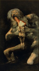 Saturno devorando a uno de sus hijos de Francisco de Goya