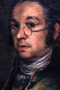 Autorretrato con gafas, hacia 1800 (óleo sobre lienzo)