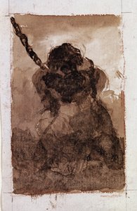 Silueta de prisionero encadenado de Francisco de Goya
