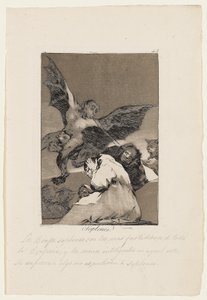 Soplones, lámina de "Los Caprichos", 1799 de Francisco de Goya