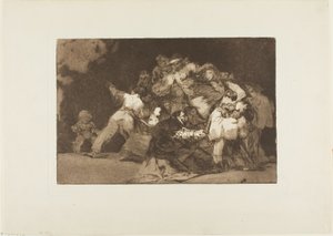 Las Garras de un Gato y el Vestido de un Devoto - similar al Vicio es a menudo vestido con el hábito de la Virtud, plato nueve de Los Proverbios de Francisco Jose de Goya y Lucientes