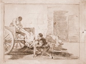 Los desastres de la guerra: Carretas al cementerio