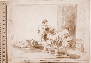 Los desastres de la guerra: En el cementerio de Francisco de Goya