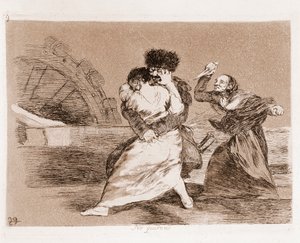 Los desastres de la guerra: No quieren de Francisco de Goya
