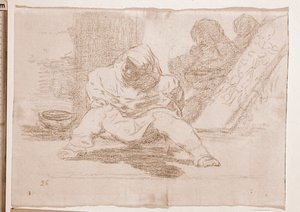 Los desastres de la guerra: ¡Qué locura! de Francisco de Goya