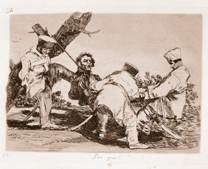 Los desastres de la guerra: ¿Por qué? de Francisco de Goya