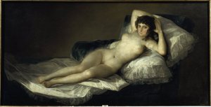 La Maja desnuda, c.1798-1805 (óleo sobre lienzo) de Francisco Jose de Goya y Lucientes