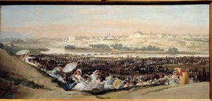 La pradera de San Isidro (España) - Vista de la ciudad de Madrid desde la Ermita de San Isidro de Francisco de Goya