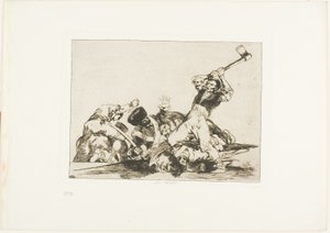 El mismo, lámina tres de Los desastres de la guerra de Francisco Jose de Goya y Lucientes