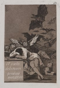 El sueño de la razón produce monstruos de Francisco de Goya