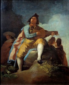 La guitarra elegante. Pintura de Francisco de Goya, siglo XIX. Madrid, Museo del Prado de Francisco de Goya