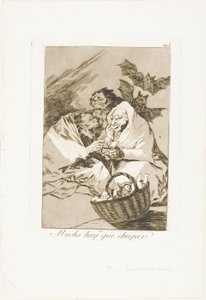 Hay mucho que chupar, lámina 45 de Los Caprichos de Francisco Jose de Goya y Lucientes