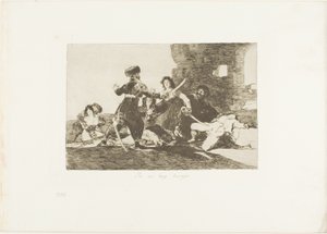 Ahora no hay tiempo, plancha 19 de Los desastres de la guerra de Francisco Jose de Goya y Lucientes