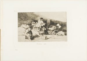 Estos también, placa 25 de Los desastres de la guerra de Francisco Jose de Goya y Lucientes