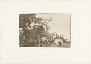 No están de acuerdo, lámina 17 de Los desastres de la guerra de Francisco Jose de Goya y Lucientes