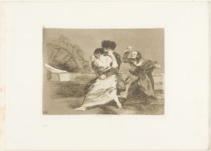 No les gusta, placa nueve de Los desastres de la guerra de Francisco Jose de Goya y Lucientes