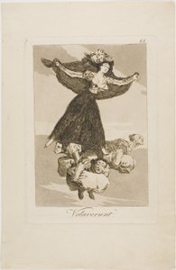 Han volado, lámina 61 de Los Caprichos de Francisco Jose de Goya y Lucientes
