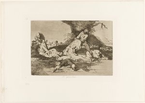 Se aprovechan de ellos, placa 16 de Los desastres de la guerra de Francisco Jose de Goya y Lucientes