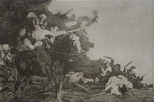 No están de acuerdo, placa 17 de "Los desastres de la guerra de Francisco Jose de Goya y Lucientes
