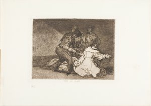 Esto es malo, lámina 46 de Los desastres de la guerra de Francisco Jose de Goya y Lucientes