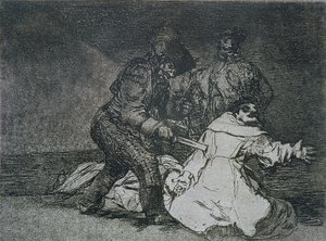 Esto es malo, placa 46 de "Los desastres de la guerra de Francisco Jose de Goya y Lucientes